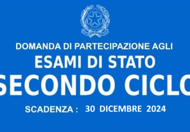 Esame di Stato conclusivo del secondo ciclo di istruzione per l’a.s. 2024/25: termini e modalità di presentazione delle domande di partecipazione.